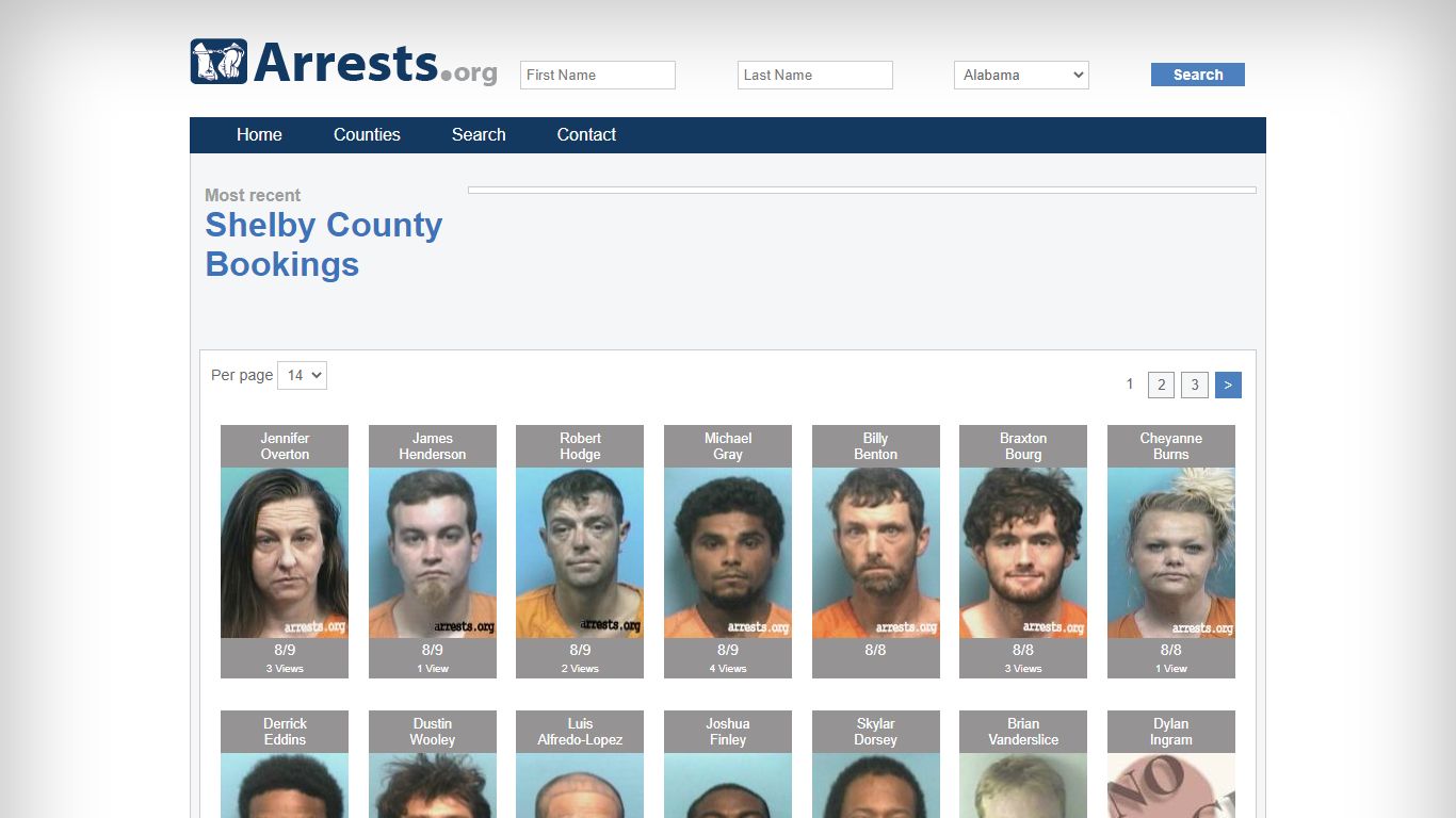 Shelby County Arrests and Inmate Search