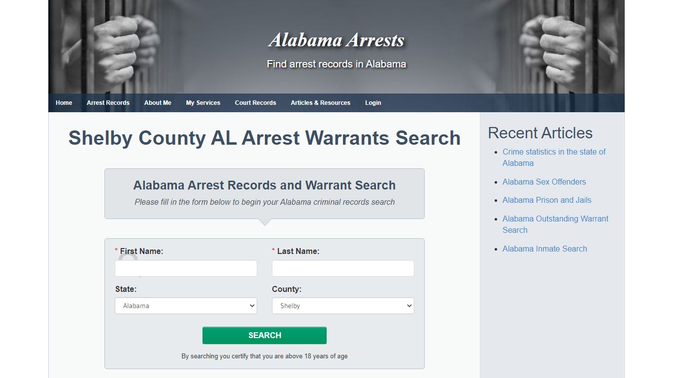 Shelby County AL Arrest Warrants Search - Alabama Arrests